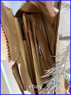 4' Vintage The Sparkler Pom Pom Aluminum Christmas Tree M-434 E