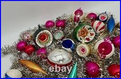 43x mismatched Christmas tree glass ornaments Mercury ornaments Glass