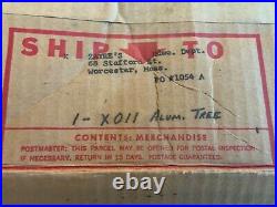 45 Vintage Aluminum Christmas Tree Replacement Branches Sleeves Original Box 24