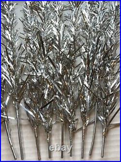 45 Vintage Aluminum Christmas Tree Replacement Branches Sleeves Original Box 24