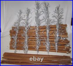 46 Vintage Stainless Aluminum Christmas Tree 24 Branches & Box Only Replacement