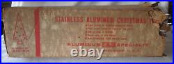 46 Vintage Stainless Aluminum Christmas Tree 24 Branches & Box Only Replacement