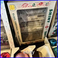 47 Shiny Brite WGermany Christmas Tree Ornaments Vintage 1940s 1950s Various USA