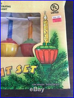 5 BOXES! SETS of Vintage look Bubble Lights C7 BRAND NEW XMAS TREE DECORATING
