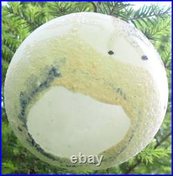 5 Vintage Jumbo Poland Glass Christmas Tree Ornaments Hand Painted 5 Vintage Jumbo Poland Glass Christmas Tree Ornaments Hand Painted