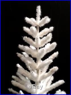 5' WHITE RETRO VINTAGE STYLE REAL GOOSE FEATHER CHRISTMAS TREE White Easter Tree