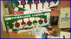 5 boxes Vintage CHRISTMAS TREE BUBBLE LIGHTS 38 TOTAL LIGHTS COMPLETE Strings