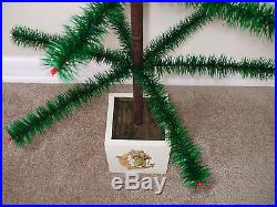 50 VINTAGE CHRISTMAS FEATHER TREE! MADE IN USA! REAL GOOSE FEATHERS