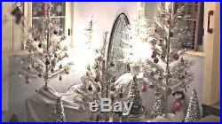 50's Vintage 3.5 ft. ALUMINUM Christmas Tree 31 Smaller POM POM tip Branches