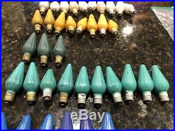 53 Good Vintage Christmas Tree Lights Candles Bulbs GE General Electric C-6 C6