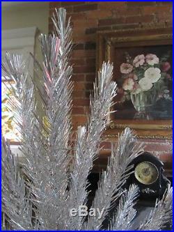 6-1/2' Minty Vintage 1960's Angel Pine Aluminum Christmas Tree