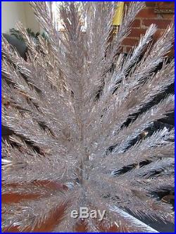6-1/2' Minty Vintage 1960's Angel Pine Aluminum Christmas Tree