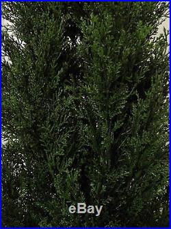 6 CEDAR OUTDOOR TREE 7ft TOPIARY PLANT ARTIFICIAL BUSH POOL PATIO CYPRESS PINE