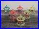 6 Vintage Spinner Christmas Tree Spinning Ornaments Birdcage Twinkler Carousel R