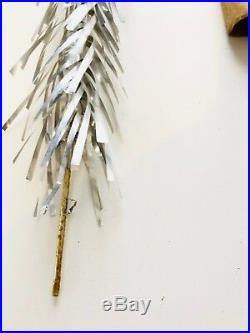 60s Vintage SPLENDOR Aluminum Christmas Tree 6.5 Tall Curled & Twisted Branch