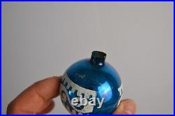 64 Vintage Christmas Tree Ornaments Glitter Geometric Glass Balls