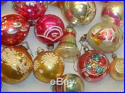 70 Vintage Christmas Tree Glass Ornaments