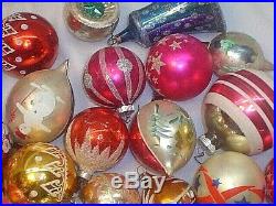 70 Vintage Christmas Tree Glass Ornaments