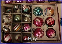 70 Vintage Shiny Brite Pre-1941 Glass Christmas Tree Ornament Baubles
