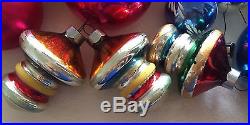72 Vtg Glass Ornaments Christmas Tree Mercury Indent Fantasia Germany
