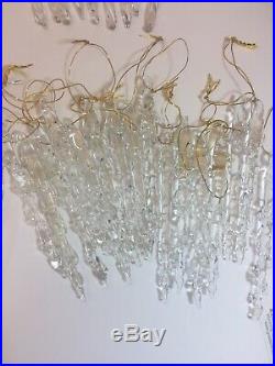 87 Vintage Glass Icicle Christmas Tree Ornaments 6 Unique Sets Twisted Blown Flt