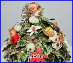 ADOLFO 2 ii CHRISTMAS TREE THEME HAT 1960'S SIGNED VINTAGE BES BEN TYPE