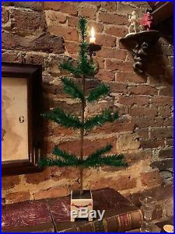 ANTIQUE VINTAGE 21 Tall GOOSE FEATHER CHRISTMAS TREE