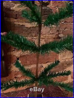 ANTIQUE VINTAGE 21 Tall GOOSE FEATHER CHRISTMAS TREE