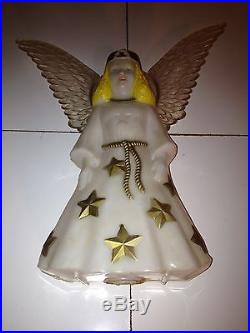 Amazing Angel Vintage Plastic Christmas Tree Topper