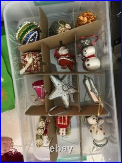 Amazing lot of 68 Vintage Push Pin Christmas Ornaments handmade