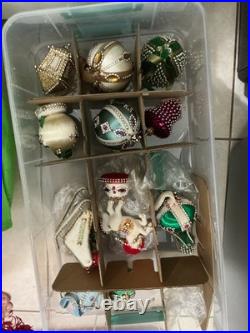 Amazing lot of 68 Vintage Push Pin Christmas Ornaments handmade