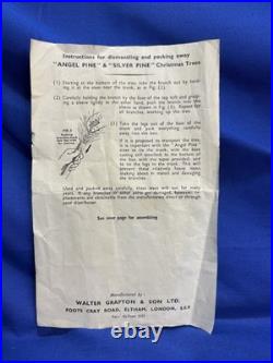 Angel Pine 3 Ft. Vintage Aluminum Christmas Tree Walter Grafton & Sons London