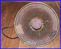 Antique Christmas Tree Stand Cast Iron Poinsettias White Electric Scarce Beauty