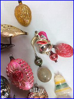 Antique Christmas tree ornaments Victorian to Vintage Santa Claus Feather German