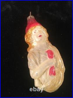 Antique Early 1910 German Glass Lady Liberty Patriotic Christmas Tree Ornament