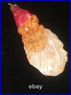 Antique Early 1910 German Glass Lady Liberty Patriotic Christmas Tree Ornament