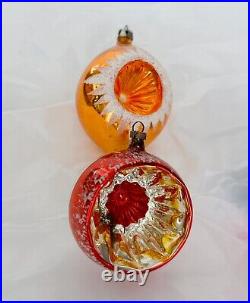 Antique Mercury Glass Christmas Tree Ornaments