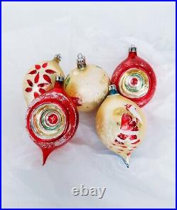 Antique Mercury Glass Christmas Tree Ornaments