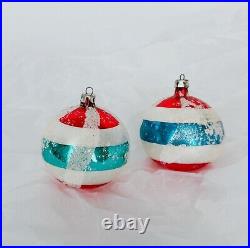 Antique Mercury Glass Christmas Tree Ornaments