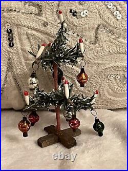 Antique Miniature 4 German Fir Christmas Tree For Dollhouse Doll Accessory