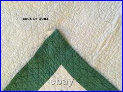 Antique Quilt, Christmas Trees, Red and Green #17835
