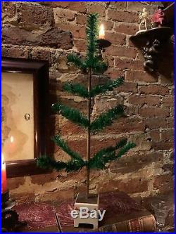 Antique Vintage 21 Goose Feather Christmas Tree