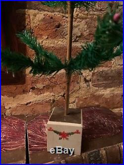Antique Vintage 21 Goose Feather Christmas Tree