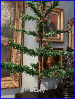 Antique Vintage 32 Goose Feather Christmas Tree