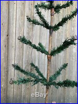Antique Vintage 36 Goose Feather Christmas Tree Early German
