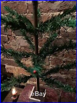 Antique Vintage 39 Goose Feather Christmas Tree