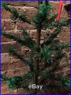 Antique Vintage 39 Goose Feather Christmas Tree