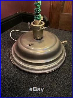 Antique Vintage Christmas Tree Electric Rotating Musical Stand
