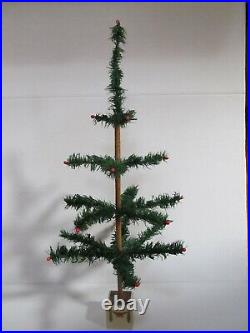 Antique Vintage Goose Feather Christmas Tree 24 Inches Tall Germany