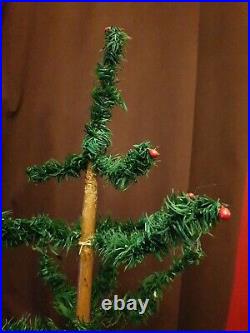 Antique Vintage Holdfast Goose Feather Christmas Tree 45 Tall c/w original box
